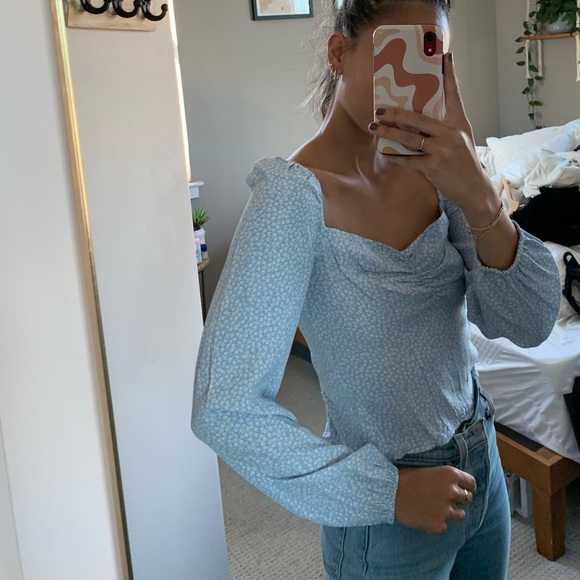 Floral long sleeve blouse - Picture 6 of 7